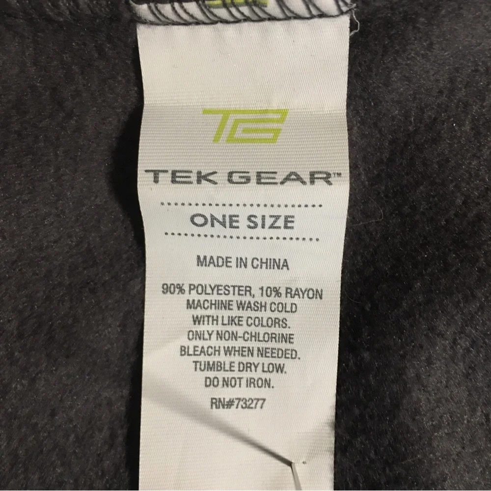 4 in 1 TEK Gear Heat Tek Gray Micro fleece hood neck warmer gator balaclava NWT